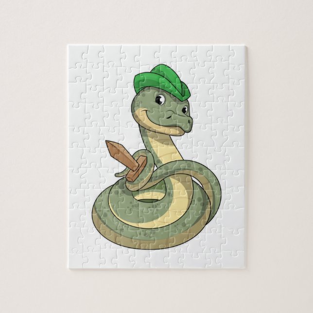Puzzle Serpiente con espada (Vertical)