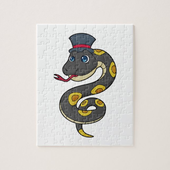 Puzzle Serpiente con Gorra (Vertical)