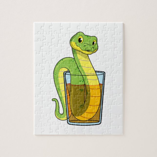Puzzle Serpiente con jugo (Vertical)