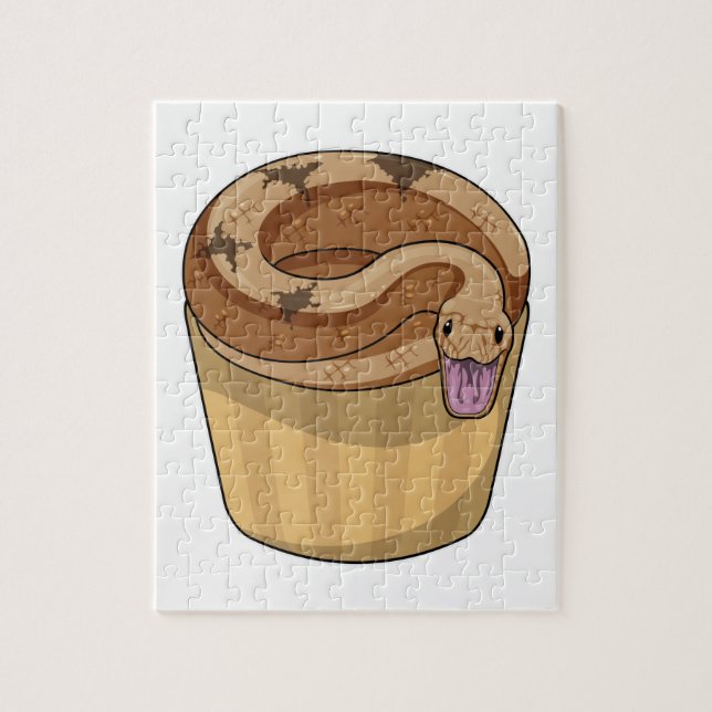 Puzzle Serpiente con Muffin (Vertical)