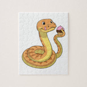 Puzzle Serpiente con Muffin