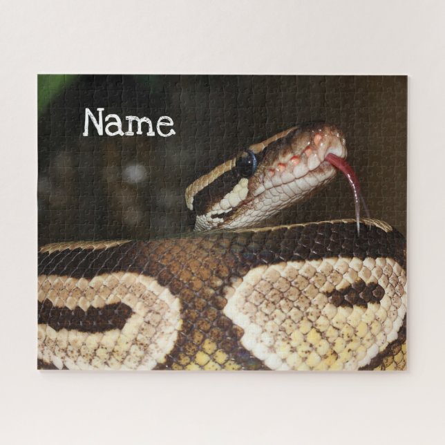 Puzzle Serpiente Mascota de Ball Python personalizada (Horizontal)