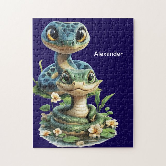 Puzzle Serpiente personalizada (Vertical)