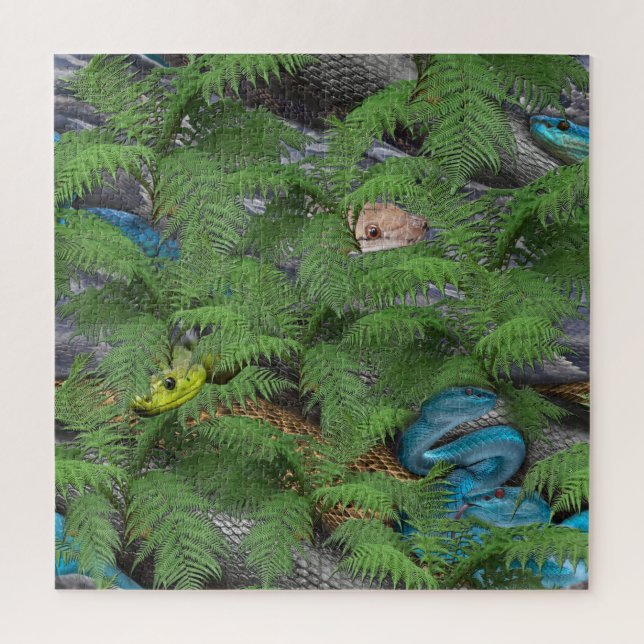 Puzzle Serpientes resbaladizas y furtivas (Vertical)