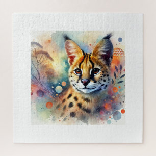 Puzzle Serval Majesty 020924AREF115 - Watercolor
