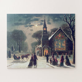 Puzzle Servicio de Nochebuena J Hoover And Son 1878