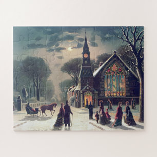 Puzzle Servicio de Nochebuena J Hoover And Son 1878