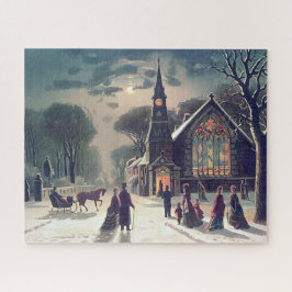 Puzzle Servicio de Nochebuena J Hoover And Son 1878
