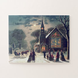 Puzzle Servicio de Nochebuena J Hoover And Son 1878
