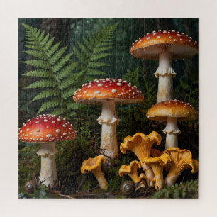 Puzzle Setas Amanita Moscaria Bosque Botánico
