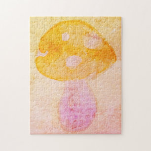 Puzzle Setas color agua Naranja brillante