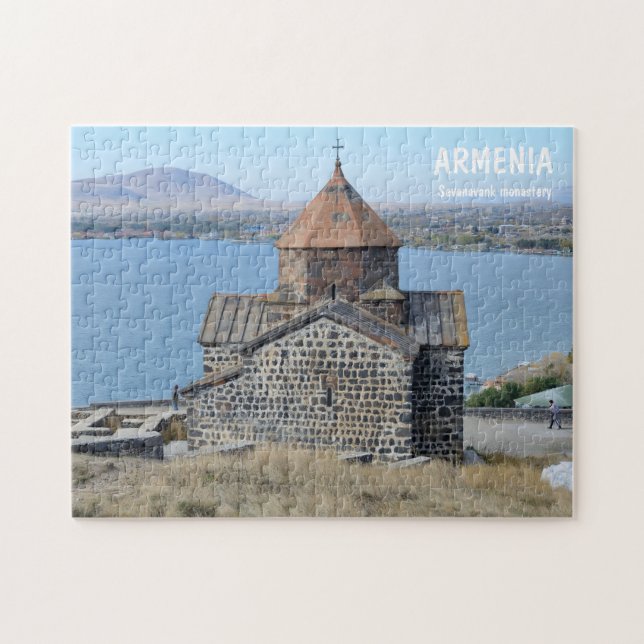 Puzzle Sevanavank monastery in Armenia (Horizontal)