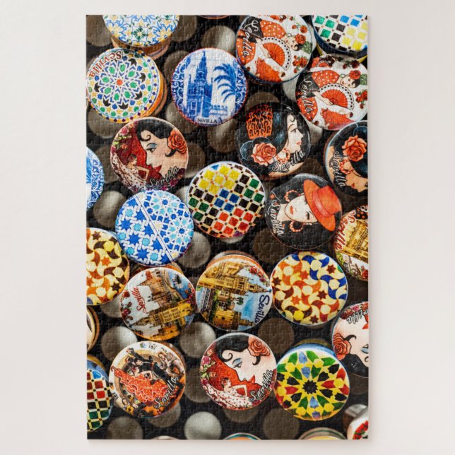Puzzle Seville Bottle Caps (Vertical)