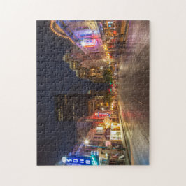 Puzzle Sexta Calle En Dusk, En El Centro De Austin, Texas