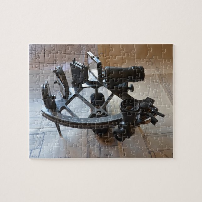Puzzle Sextante Antiguo (Horizontal)