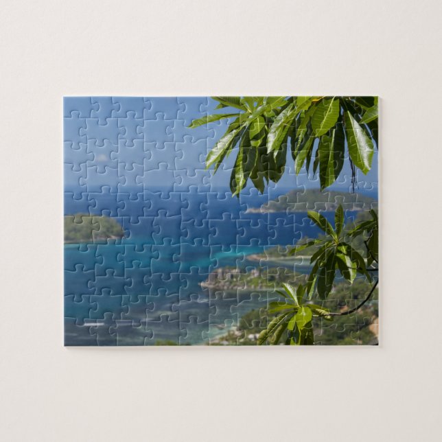 Puzzle Seychelles, Isla de Mahe. Costa occidental de (Horizontal)