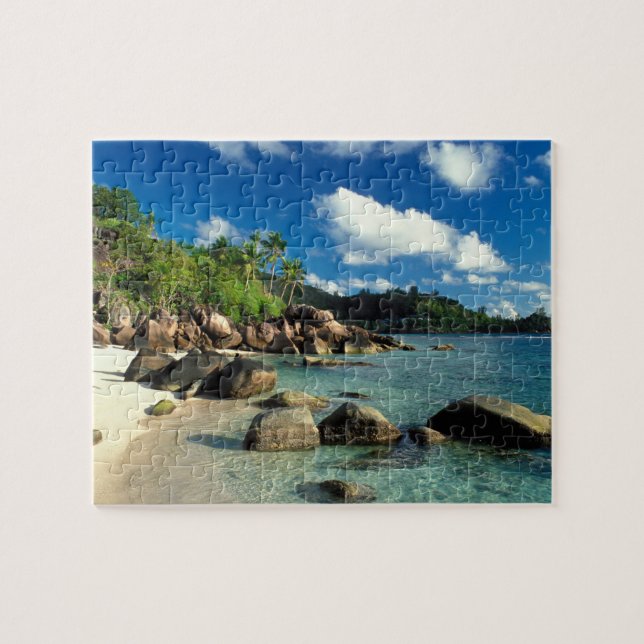 Puzzle Seychelles, Isla de Mahe, Playa Anse Royale. 3 (Horizontal)