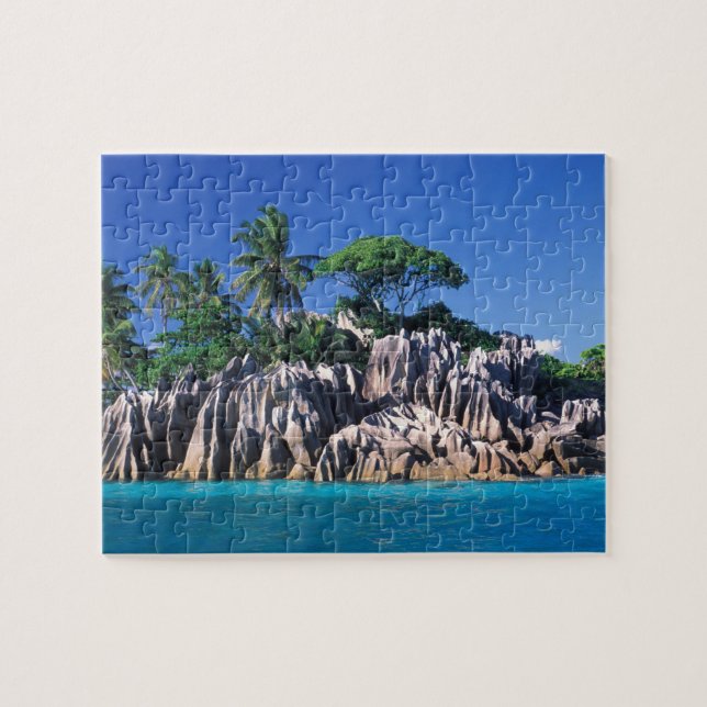 Puzzle Seychelles. Islote St. Pierre (cerca de Praslin) (Horizontal)