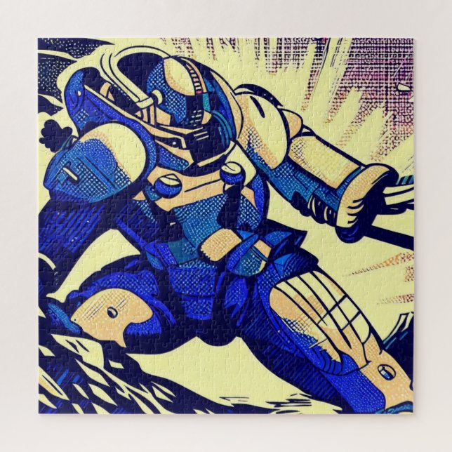 Puzzle SF Anime Hero - Woodcut (4) (Vertical)
