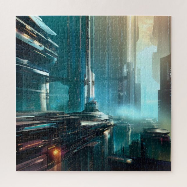 Puzzle SF Ciudad futurista (3) (Vertical)