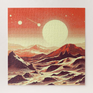Puzzle SF Martian Landscape Woodcut (2)
