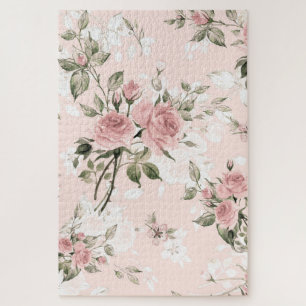 Puzzle Shabby chic, moda francesa, vintage, floral, rúst