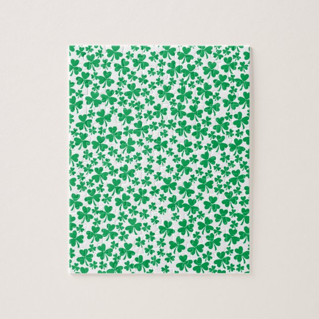 Puzzle Shamrock para el Día de San Patricio (Vertical)