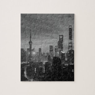 Puzzle Shangai blanco y negro