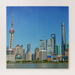 Puzzle Shanghái Skyline desde la zona - 20x20 - 676 pcs