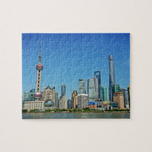 Puzzle Shanghái Skyline desde la zona - 8x10 - 110 pc