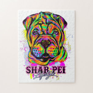 Puzzle Shar Pei Puppy Dog Lifestyle  