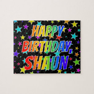 Puzzle "SHAUN" Nombre, Diversión "FELIZ CUMPLEAÑOS"