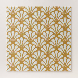 Puzzle Shell de mar geométrico Art Deco