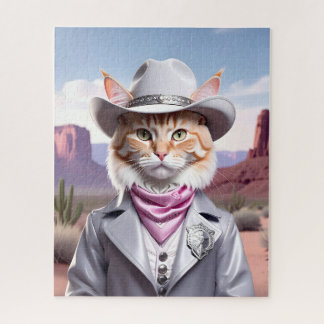 Puzzle Sheriff Cat
