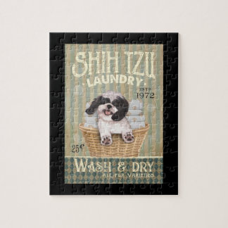 Puzzle Shih Tzu Tzu Lavandería Cute Shih Tzu Life Puppy T