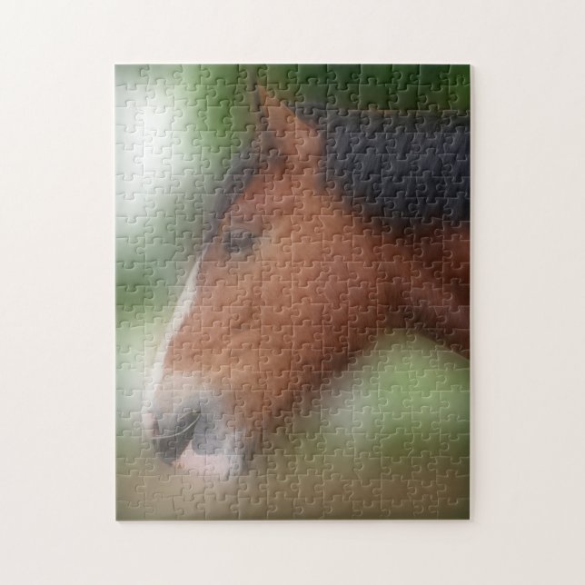 Puzzle Shire Draft Horse Face Animal (Vertical)