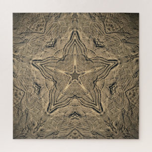 Puzzle Shoe Prints in the Sand Mandala