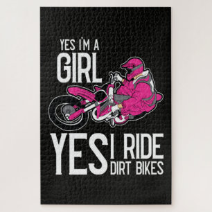 Puzzle Sí, soy una chica, sí, monto una moto de cross