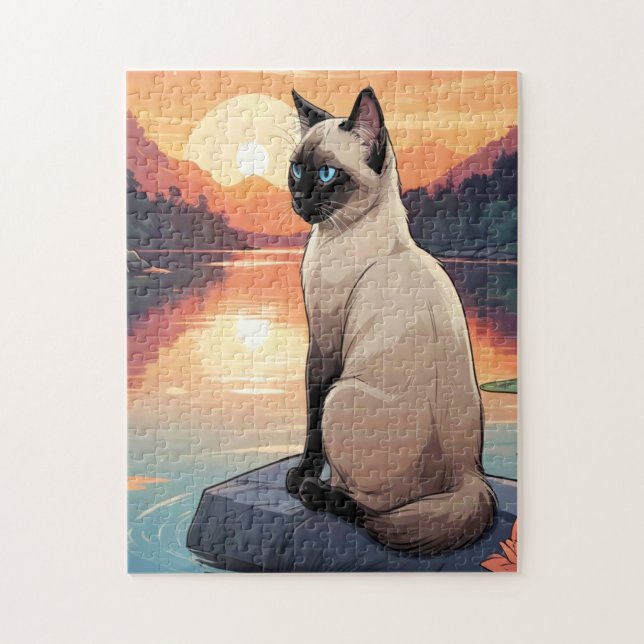 Puzzle Siamese Cat (Vertical)