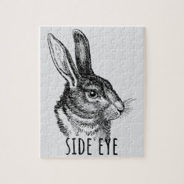 Puzzle Side Eye Funny Bunny