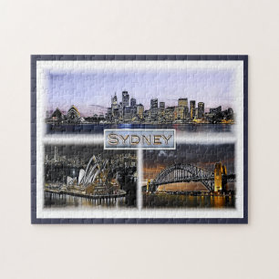 Puzzle Sídney por la noche - Australia - Mosaic -