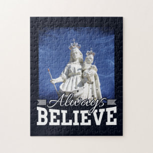 Puzzle Siempre creas a Mary Baby Jesus Navidades Cita