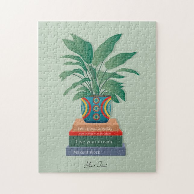 Puzzle Siéntete bien cualquier día arte Inspirador de pal (Vertical)