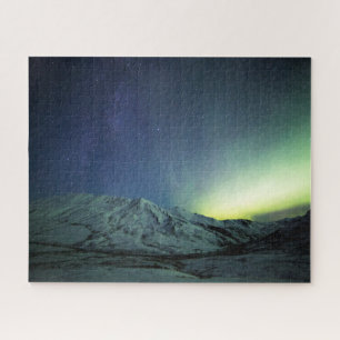 Puzzle Sierra   Aurora Borealis y Vía Láctea Alaska