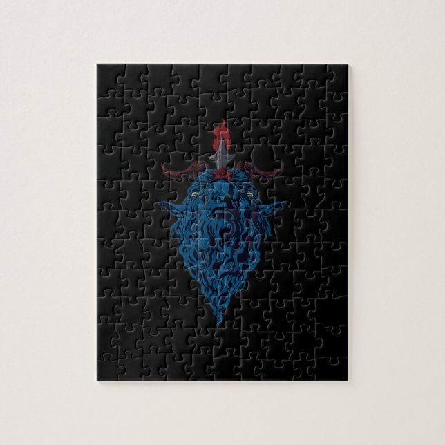 Puzzle Sigilia De Cabra De Baphomet Del Gótico Oscuro De  (Vertical)