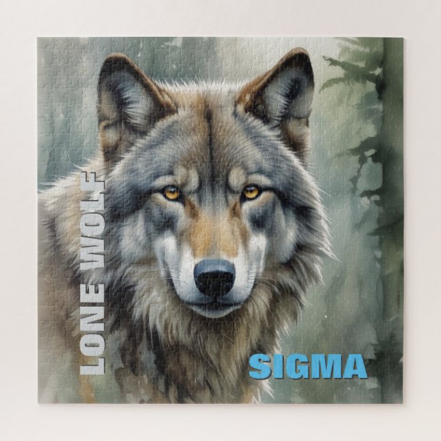 Puzzle Sigma Male Lone Wolf (Vertical)