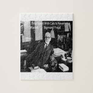 Puzzle Sigmund Freud en su oficina & Cita divertida de ga