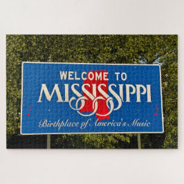 Puzzle Signo de bienvenida de Mississippi