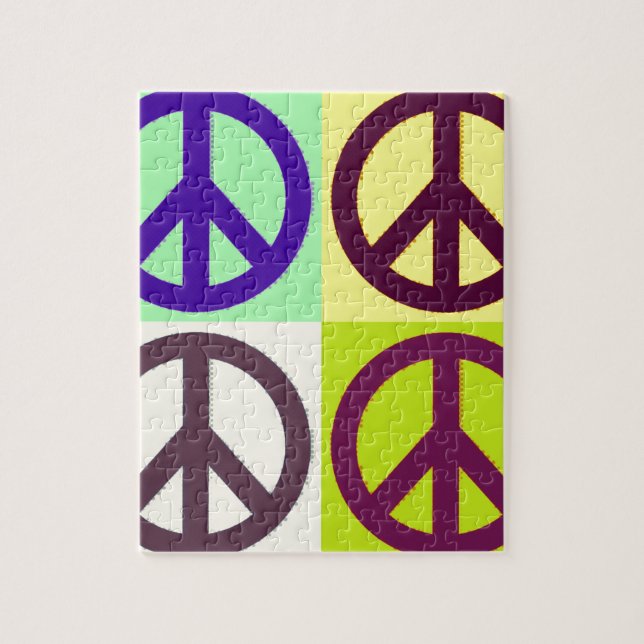 Puzzle Signo de paz arte pop (Vertical)