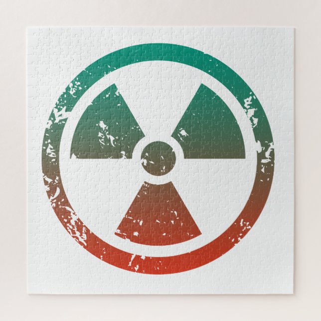 Puzzle Signo radioactivo nuclear (Vertical)